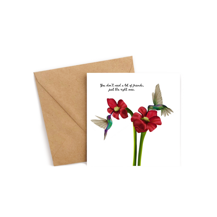 Best Friends with quote | Greeting Card