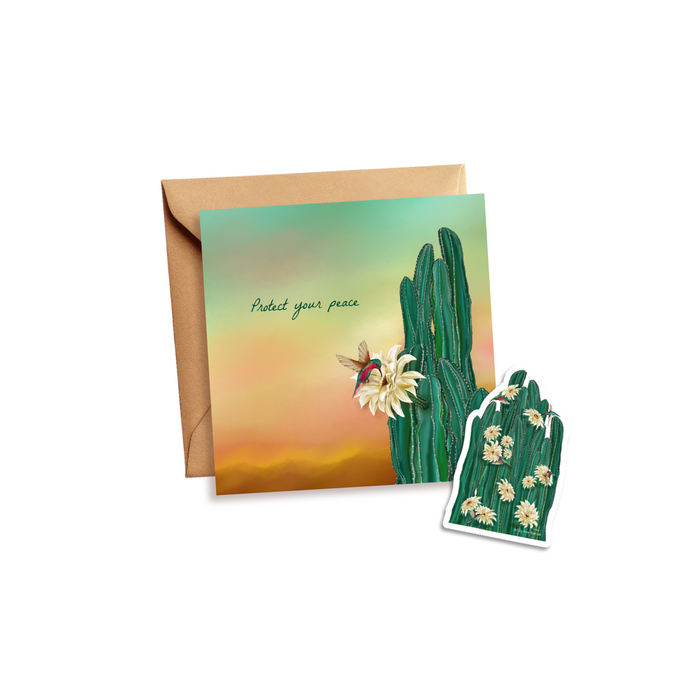 Protect Your Peace | Card and Sticker Bundle