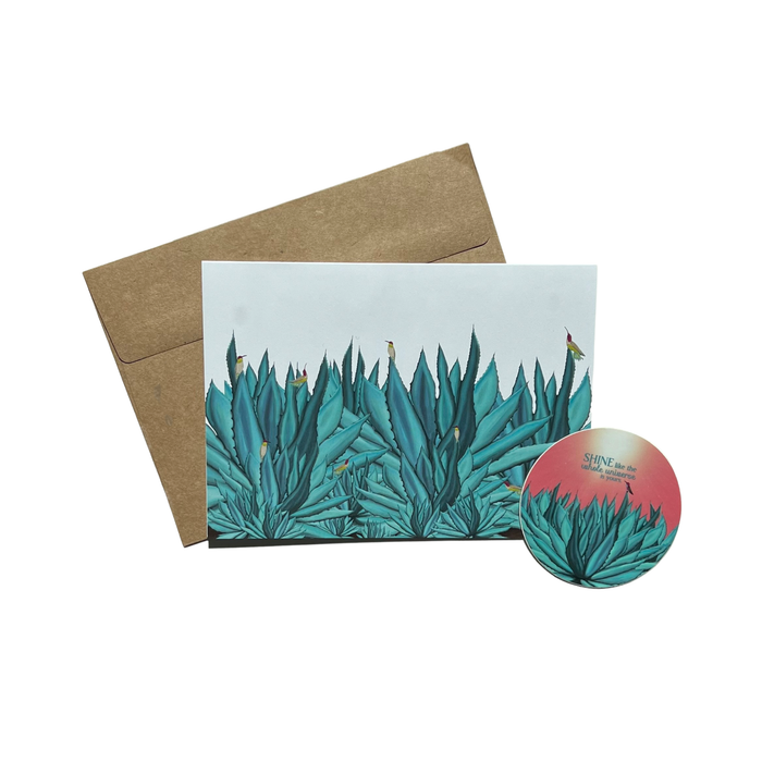 Hummingbird Blessings | Card and Sticker Bundle