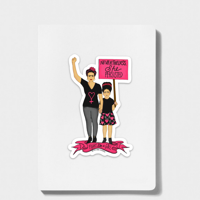 “Fight Like a Girl” Sticker